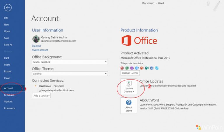Cara Mematikan Fitur Update Microsoft Office 9088