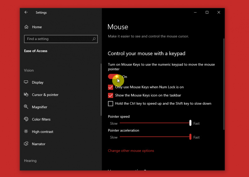 Tips Mudah Mengontrol Kursor Mouse dengan Numpad di Windows 10